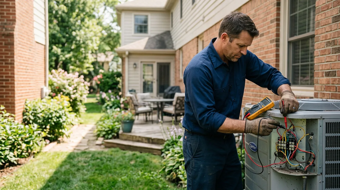 HVAC technician working near Talco, TX